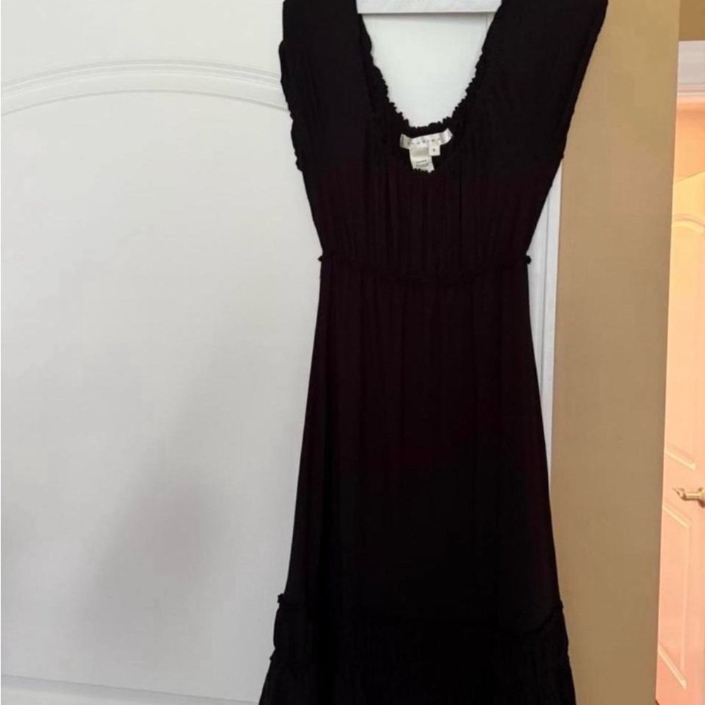 Studio M Black Tiered Maxi Dress